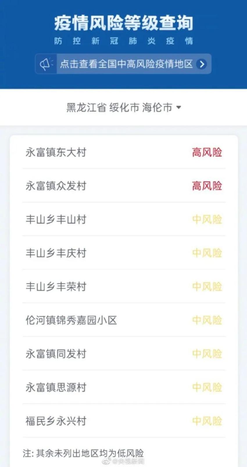 【黑龙江新增1例本土确诊/黑龙江新增本土确诊病例5例行动轨迹】