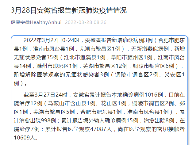 「安徽新增本土无症状感染者1例」〃安徽新增一例无症状感染-第1张图片