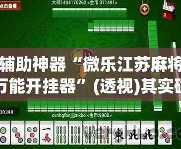 教程开挂辅助“微乐北京麻将开挂神器下载	”(透视挂)辅助透视教程-第3张图片