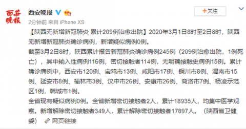陕西疫情最新状况︰(陕西疫情最新进展情况)-第2张图片