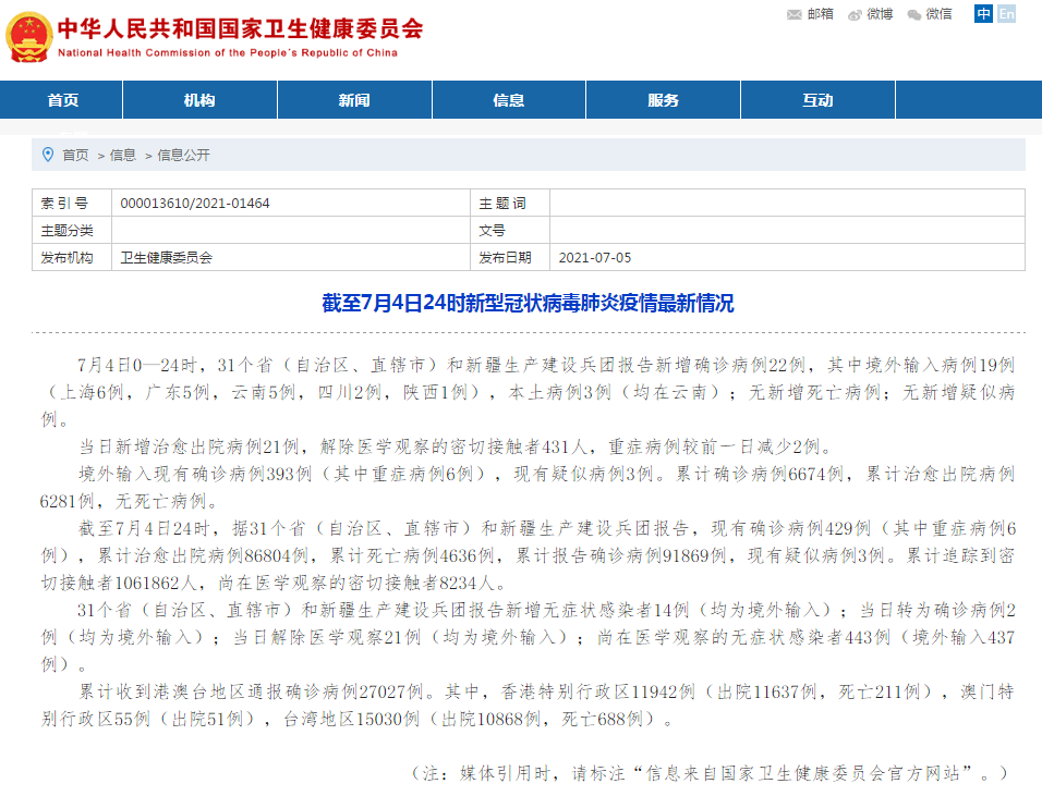 【31省份新增确诊病例22例/31省份新增确诊病例21例】-第1张图片