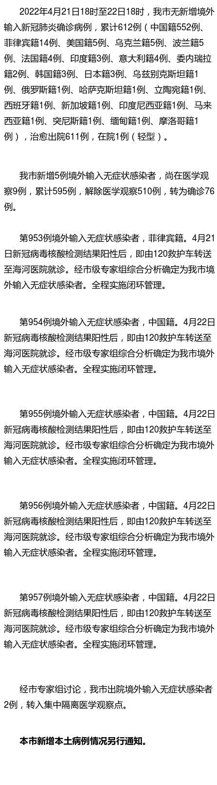 天津新增22例本土感染者-天津新增22例本土感染者天津新增1例本地确诊-第1张图片